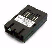 AFBR-53D5EZ, 1.25 ГБод приемопередатчик для многомодового оптоволокна сетей стандарта Gigabit Ethernet, пластиковый корпус, расположение выводв 1х9, выступающий экран
